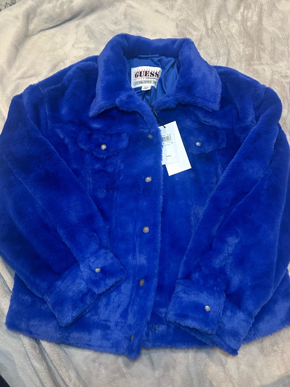 Guess Originals Faux Fur Statement Jacket